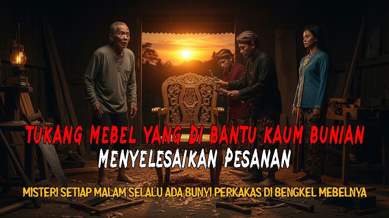 PENGRAJIN MEBEL YANG DI BANTU KAUM BUNIAN MENYELESAIKAN PESANAN