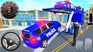 US Police Limousine - Transporter Truck Multi Level Car Driver - Best Android Games screenshot 5
