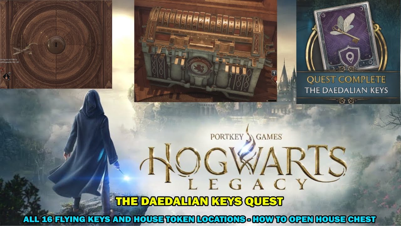 Hogwarts Legacy walkthrough - Daedalian keys quest - All 16 house token locations