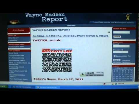 Wayne Madsen Report March 27th 2011