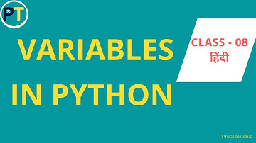 Variables in Python | Python variables | Variables in python in Hindi