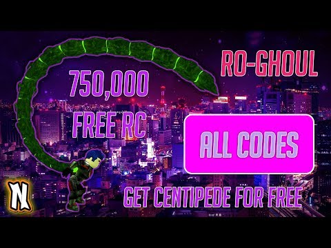 Ro Ghoul Get Centipede Instantly 750k Rc Codes Roblox Youtube - 100k rc code centipede vs centipede ro ghoul roblox