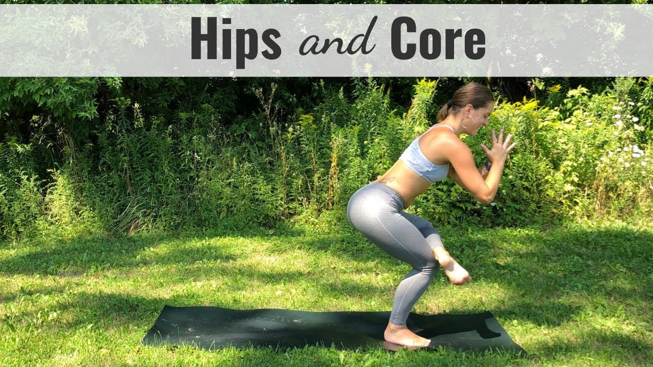 15 Minute Hips and Core Yoga (INTERMEDIATE YOGA FLOW) - YouTube