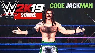 Wwe 2K19 Caw Showcase Code Jackman - Entrance, All Moves Ps4