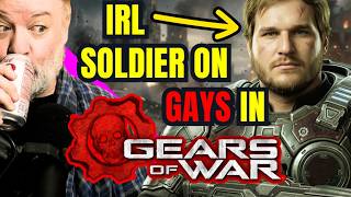 IRL SOLDIER on GEARS OF WAR GAY TRANS Video Game Elements