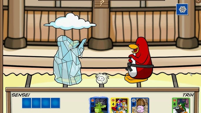 Adventurous Red Puffle - 2011 Topps Club Penguin Card-Jitsu Water