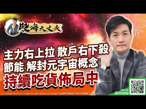 主力右上拉 散戶右下殺 節能 解封元宇宙概念 持續吃貨佈局中｜20230425｜陳建誠 分析師｜股海大丈夫