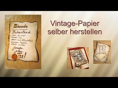 Vintage Papier selber gemacht /RuthvonG