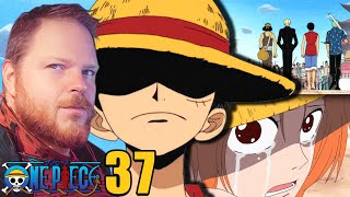 LUFFY GIVES NAMI HIS HAT | THE WALK TO ARLONG PARK...WOW! | One Piece Anime Reaction Episode 37