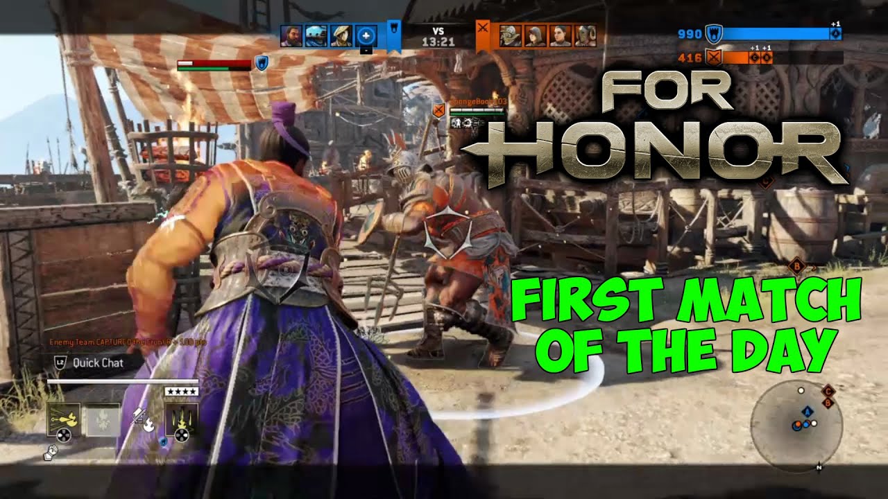 For Honor Gameplay | First Match Of The Day!!