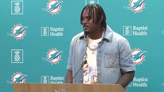 'Blessed to be here': Dolphins introduce new QB Malik Willis