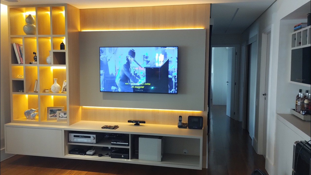 Reforma do ambiente, reinstalação do sistema de áudio e vídeo depois de 15 anos de instalado