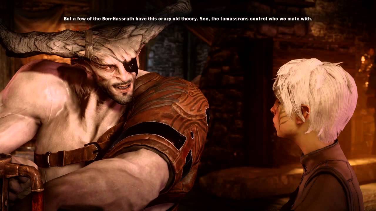 Dragon Age™: Inquisition - iron bull drinking scene