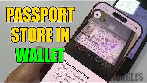Paspoort bewaren in iPhone-portemonnee - Digitale ID