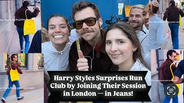 Harry Styles Surprises Run Club By Joining Their Session In London — In Jeans!
