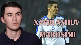 Odil Ahmedovning futbol bilan xayrlashuv marosimi va kitob taqdimotidan parcha