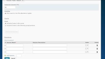 D2L Brightspace v10.4 Creating Attendance Registers