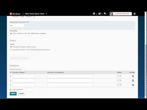 D2L Brightspace v10.4 Creating Attendance Registers