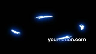 Blue Energy Cyclone Vortex on Green Screen