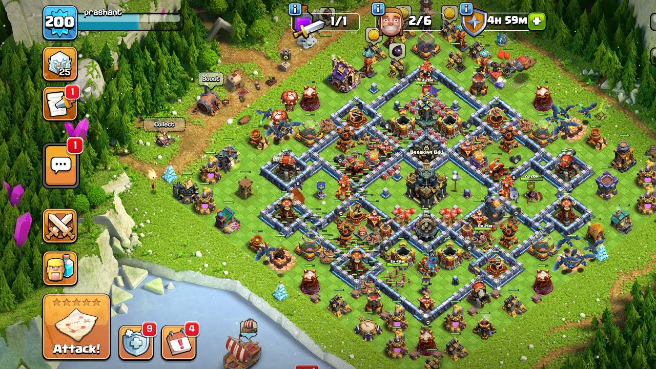 Clash of clan nonstop attack 3 star ⭐⭐⭐ 