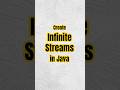 The Java Stream That Never Ends! 🚀 #javastreams #javabeginners #javatutorial