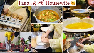 I as a KamChor Housewife | Morning To Afternoon Routine | Homemade Dasi Ghee With MilkCream