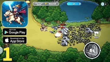 Nighty Knight Frontier War TD Global Launch Gameplay Walkthrough Part 1 (ios, Android)