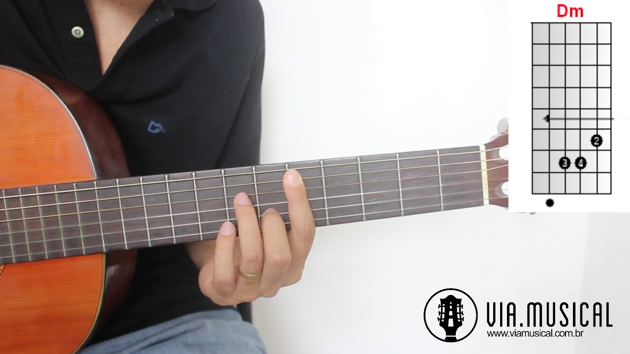 Acorde Re Menor en Guitarra (Dm). Cómo ponerlo diferentes posiciones