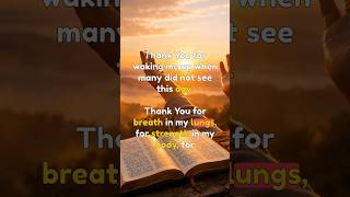🌅 Before You Face the Day, Thank God First #prayer #shorts