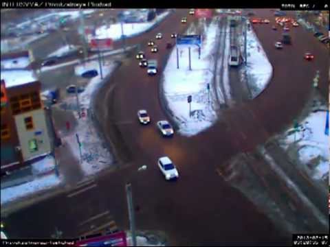 (нарезка видео) Падение метеорита в Челябинске 15.02.2013