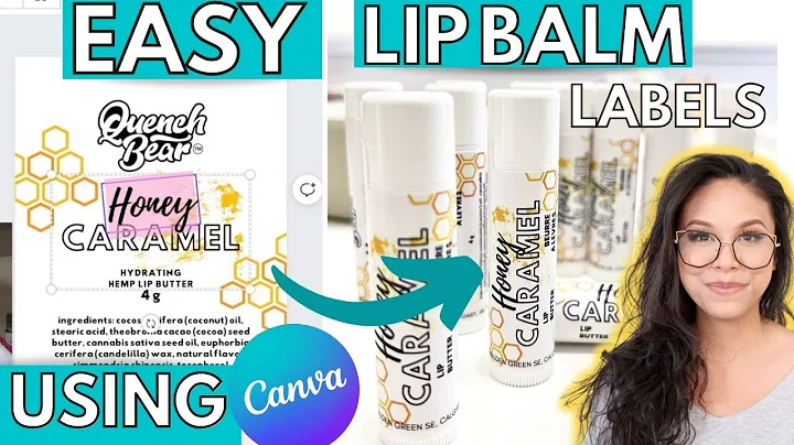 Canva Tutorial: How to Make LIP BALM LABELS Step-by-Step