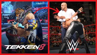 Tekken 8 - King's Wrestling Moves in Wrestling\/WWE #tekken