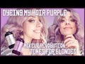 DYEING MY HAIR PURPLE - MAKEUP REVOLUTIONS TONES FOR BLONDES | SLAVIC CHIC