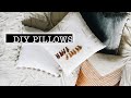 DIY THROW PILLOWS (No Sew + Aesthetic) // Living Room Makeover PART 1 | XO, MaCenna