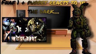 Fnaf 1 + puppet react to in the dark.