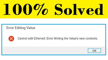 How To Fix Error Writing The Value
