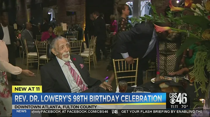 Civil Rights icon Rev. Joseph E. Lowery celebrates...