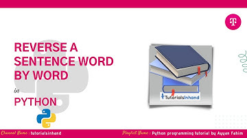 reverse a string word by word in python