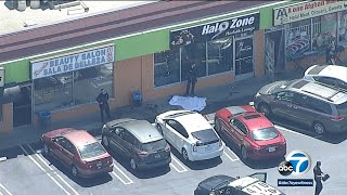 Suspect killed, 1 person injured after LAPD responds to stabbing report in Reseda