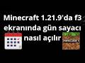 Minecraft 1.21.9'da F3 Ekranında Gün Sayacı Nasıl Açılır - Tam Rehber