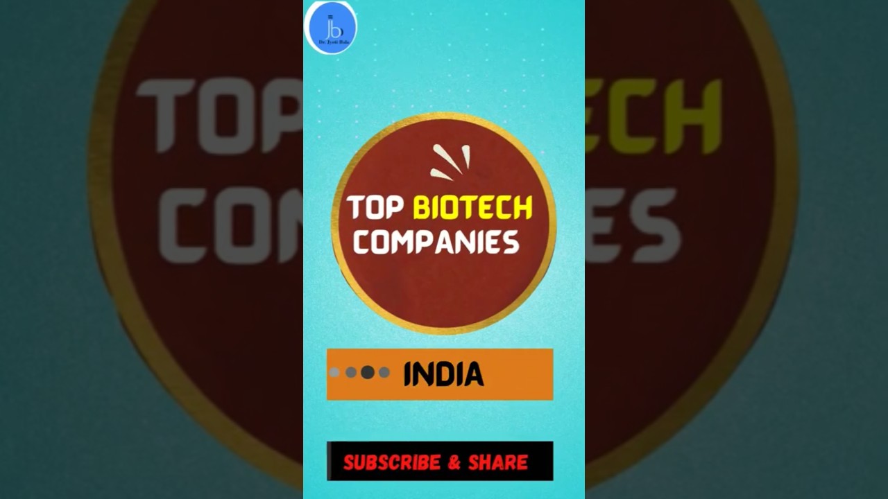 Top Biotech Companies In India (Biotechnology Research & Biotech Job)|Biotech Career| Dr Jyoti Bala
