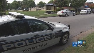 Man shot in stomach at HRT bus stop in Norfolk