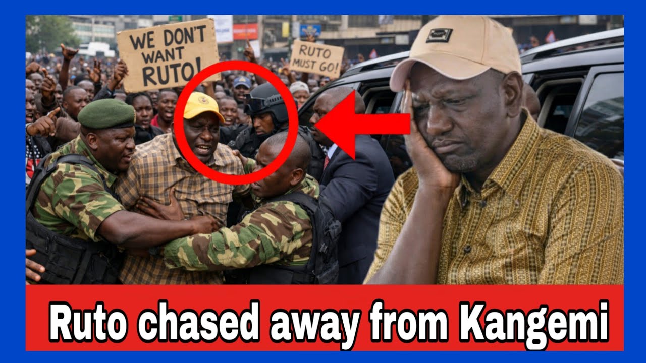 Security forces Ruto to Leave Kangemi Westlands after Angry Crowd heckled him badly Chanting UONGO