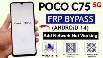 Poco C75 5G Frp Bypass/Unlock Android 14 -Without Pc | Keyboard Option Not Working 2025