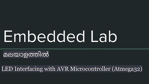 LED Interfacing with AVR Microcontroller ( Atmega32 )