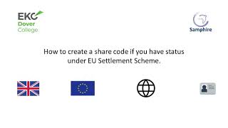 How to create a Share code if you have status under EUSS