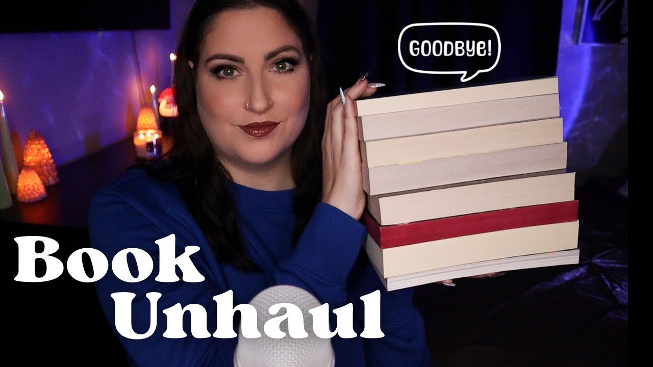 ASMR Book Unhaul 📚👋🏼 (Book Sounds & Whispers)