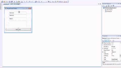 Visual Basic 2008 Tutorial sending email with one line of code part 2 of 2