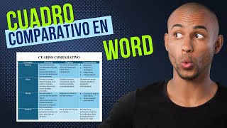 CÓMO HACER UN CUADRO COMPARATIVO EN WORD FÁCILMENTE by E-TEC 210 views 2 weeks ago 15 minutes