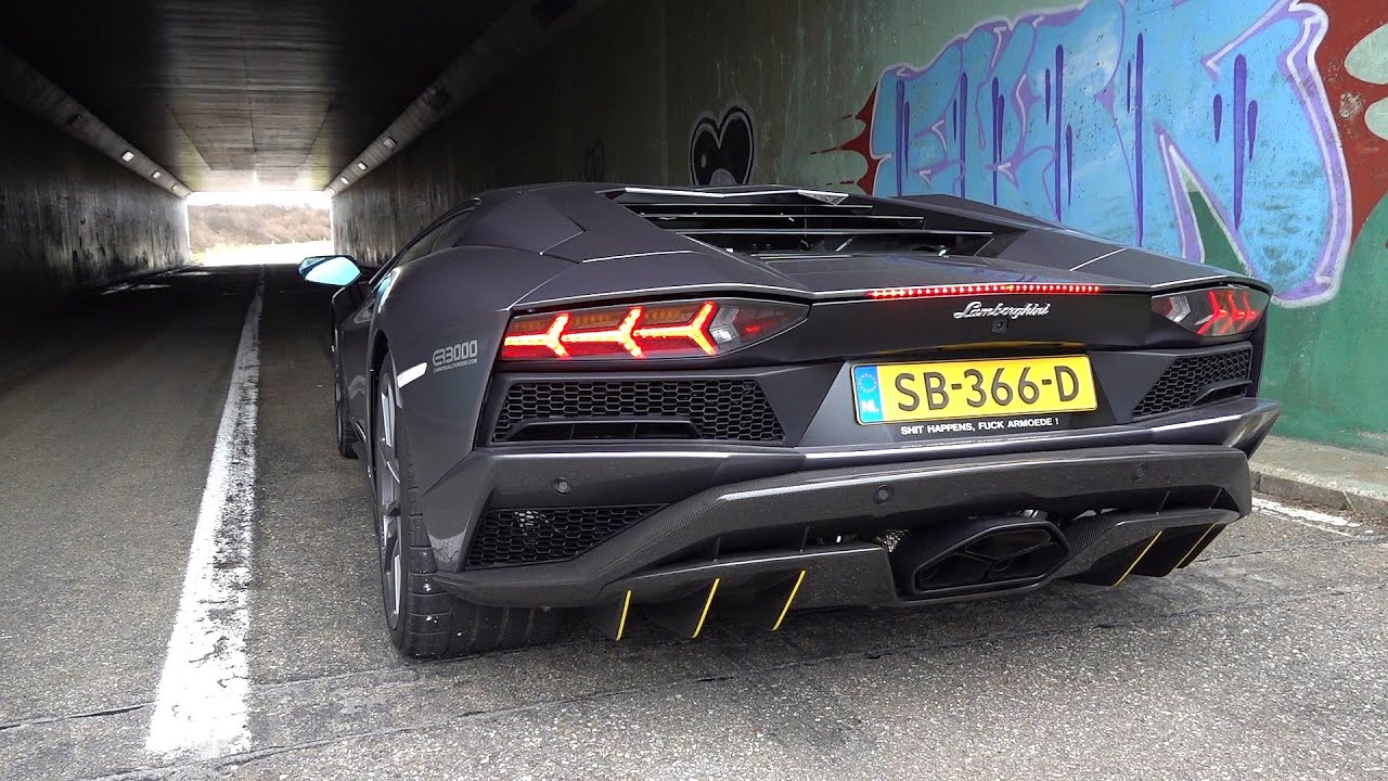 Aventador S Acceleration SOUNDS In TUNNEL! YouTube